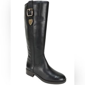 Coach Easton Black Leather Riding Boots
